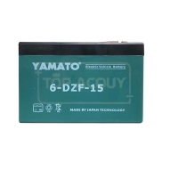 BÌNH ẮC QUY XE MÁY ĐIỆN YAMATO 6-DZF-15 12V-15AH